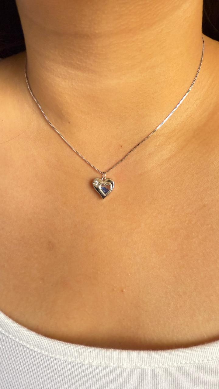Blue Heart Glow Chain