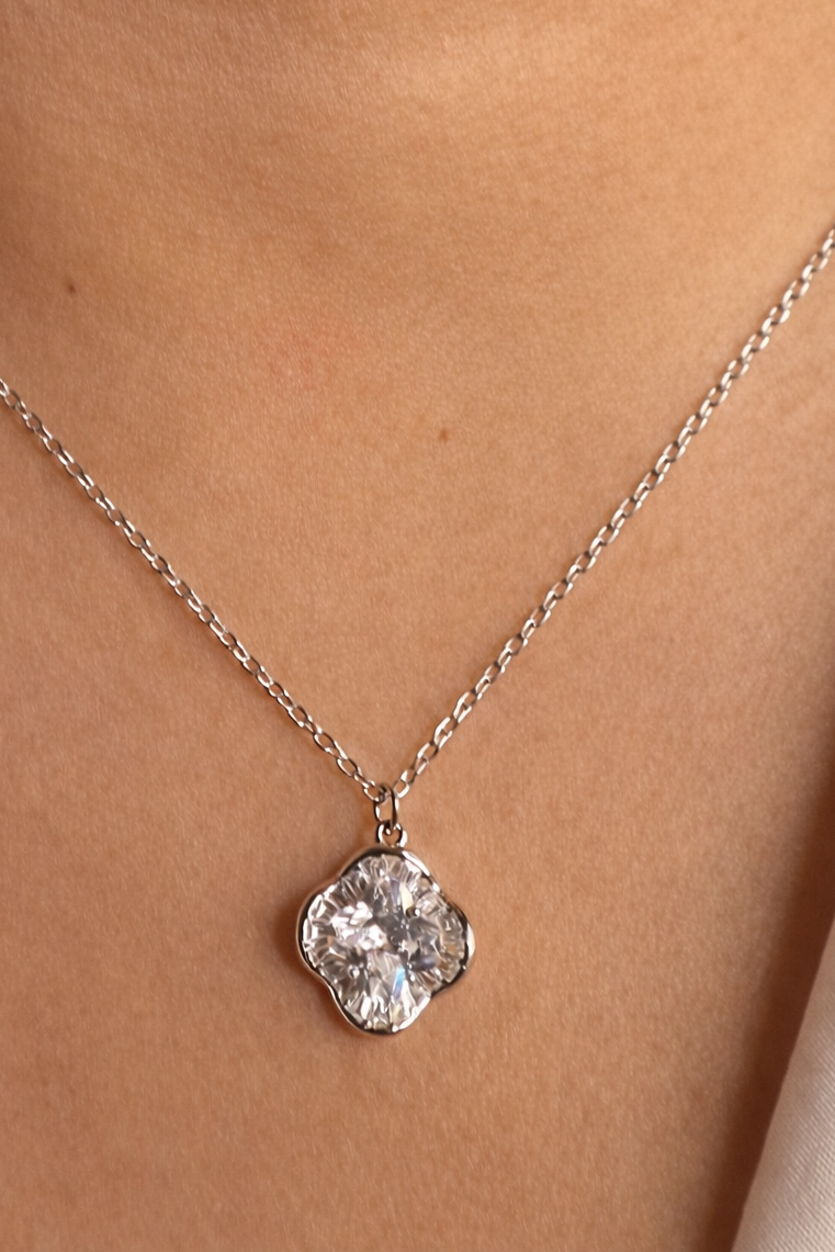Crystal Cushion Necklace