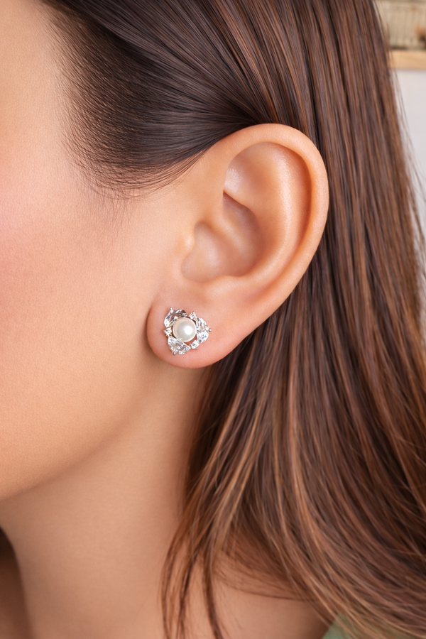 Pearl Petal Studs