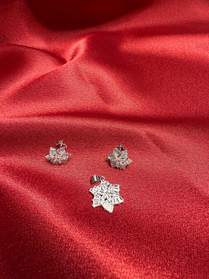 Crystal Flower Pendant Set