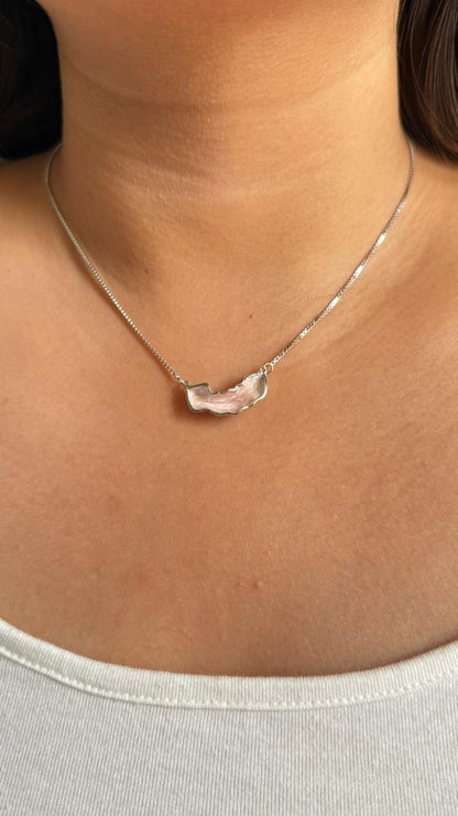 Rosy Leaf Necklace Set