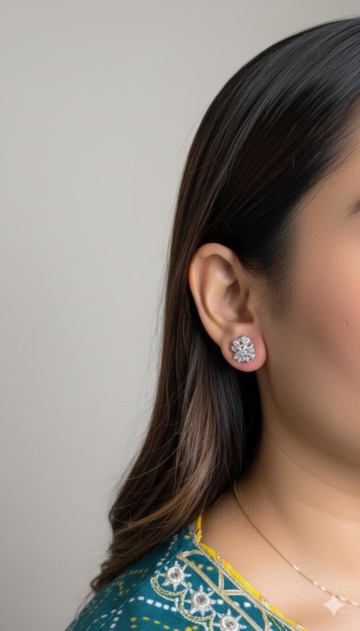 Celeste Cluster Studs