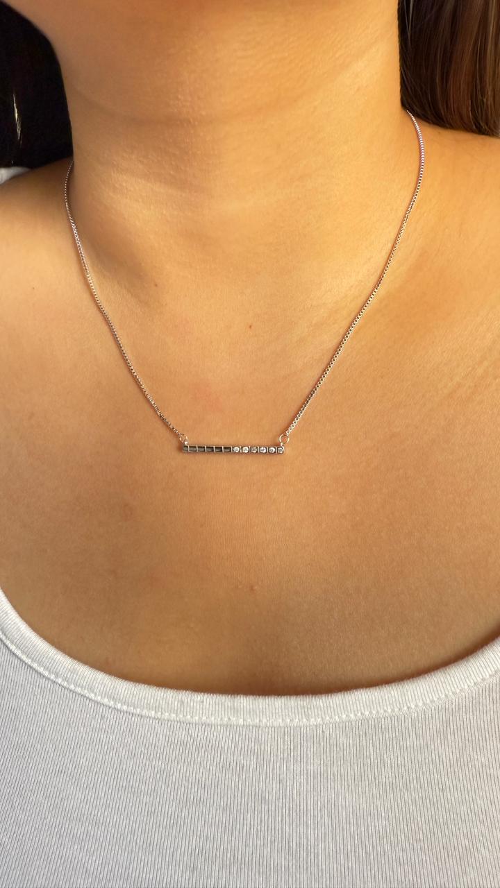 Diamond Line Drop Chain