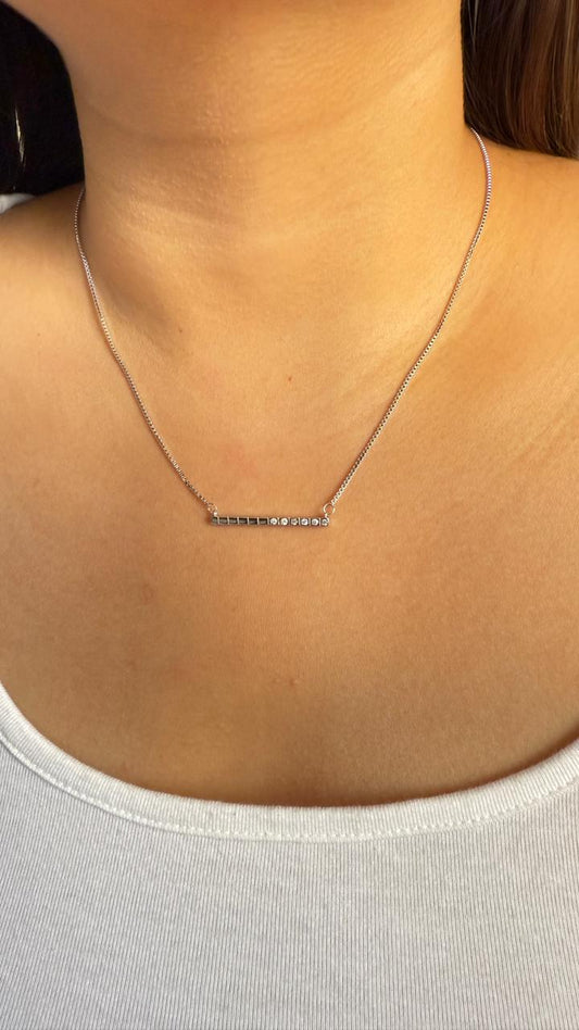 Diamond Line Drop Chain